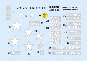 Camion de commandement Roden 809 M42 US 3/4 tonne 4x4 (1/35) – image 3