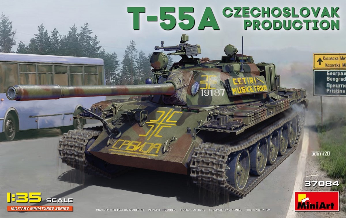 Miniart 37084 T-55A PRODUCTION TCHÉCOSLOVAQUE 1/35