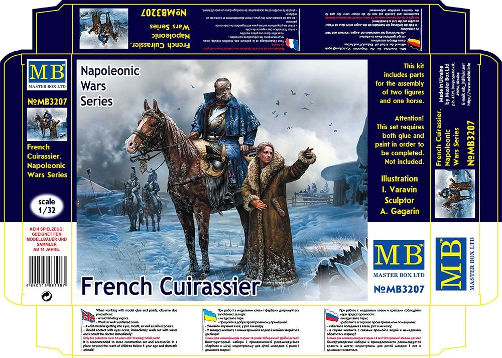 Master Box 3207 Cuirassier français Série Guerre napoléonienne 1/24 – image 6