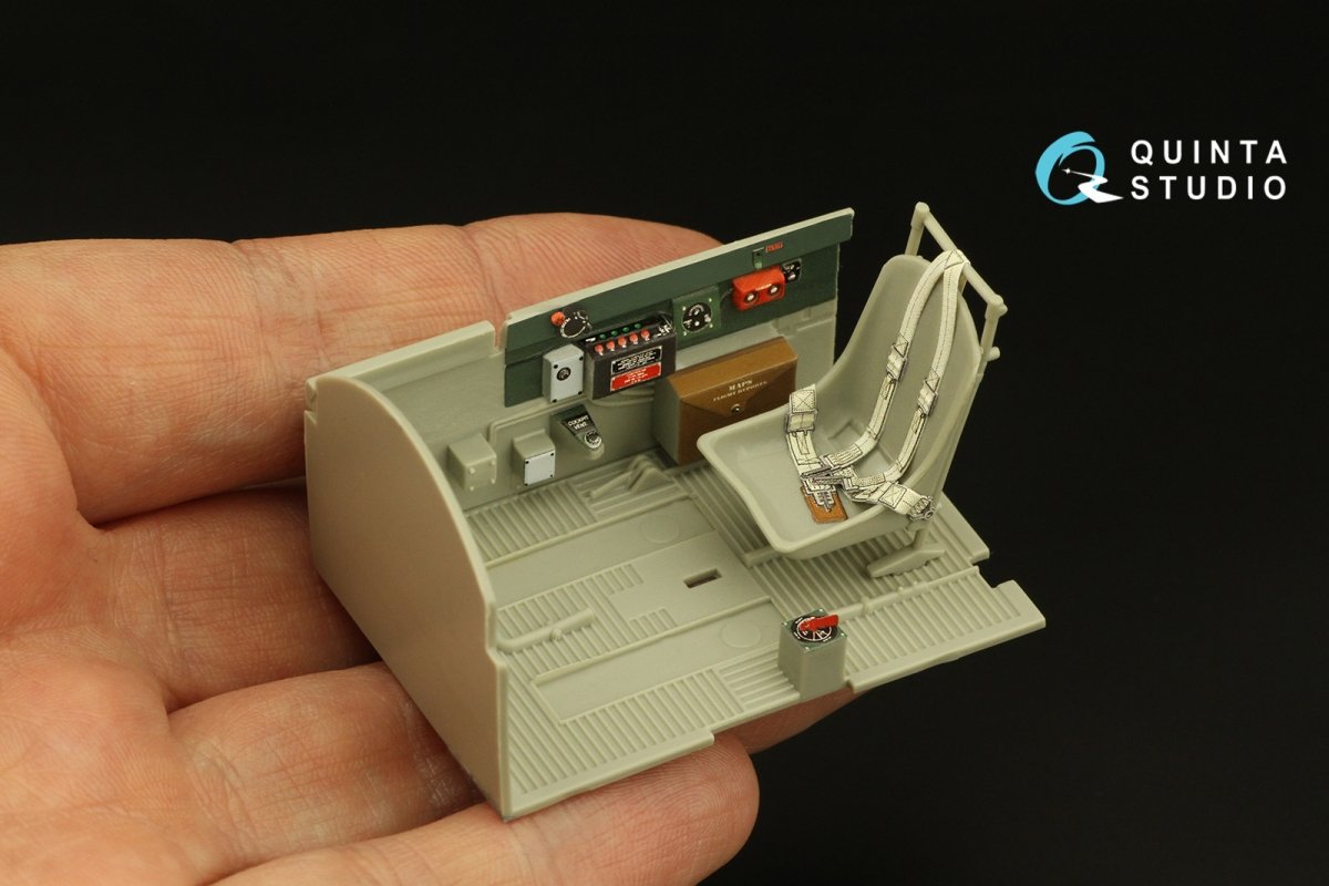 Intérieur imprimé en 3D et coloré sur papier décalcomanie Quinta Studio QD32136 P-47D Razorback (Trumpeter) 1/32 – image 5