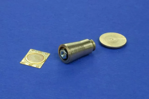 Le kit de tampon plat de chemin de fer RB Model 35A09 en laiton tourné et photogravé contient deux tampons à l&amp;#39;échelle 1/35. – image 4