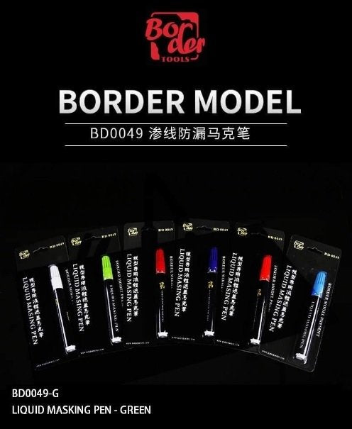 Stylo de masquage liquide Border Model BD0049-G - Vert