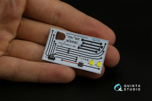 Intérieur imprimé en 3D et coloré sur papier décalcomanie Quinta Studio QD24003 Porsche 959 (Tamiya) 1/24 – imagen 7