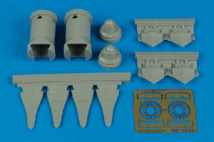 Buses d&amp;#39;échappement Aires 7250 F/A-22 Raptor 1/72 Hobby boss