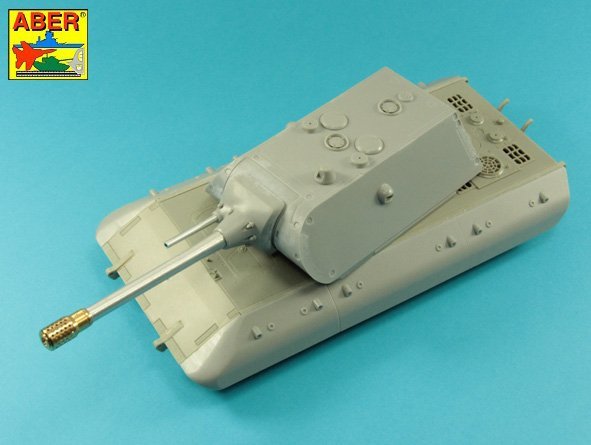 Canons Aber 35L-263 pour char allemand E-100 (Dragon), calibres 15 cm et 7,5 cm, échelle 1/35  – immagine 10