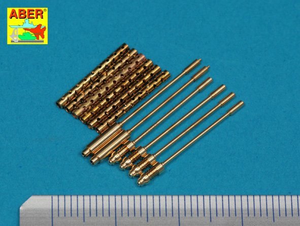 Aber A32108 Set of 6 turned U.S. cal .50 (12,7mm) Browning M2 barrels for P-51 Mustang 1/32 – zdjęcie 3