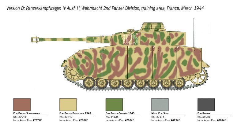 Italeri 6578 Pz. Kpfw. IV Ausf. H1/35 – image 6