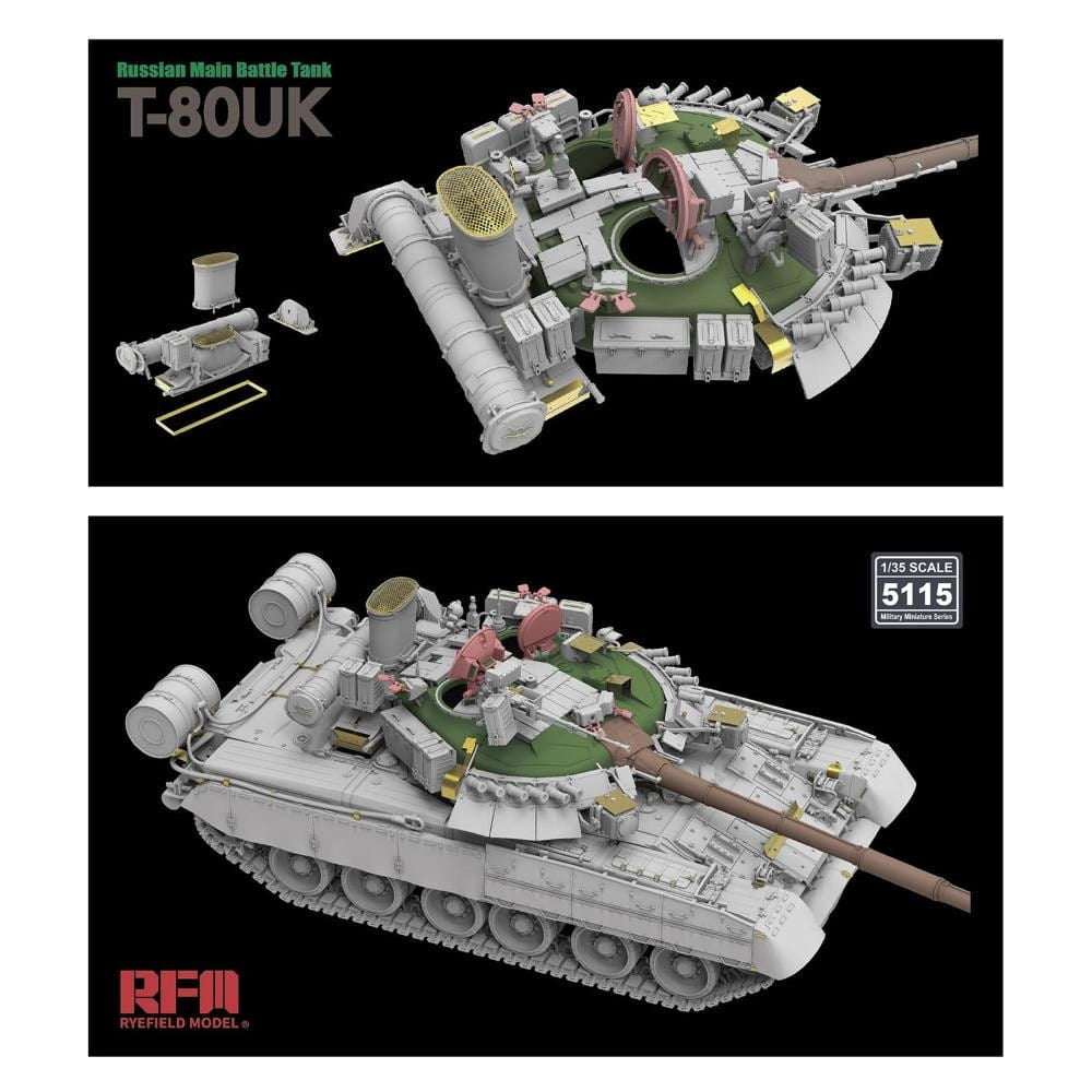Maquette Rye Field 5115 Char de combat principal russe T-80UK au 1/35 – image 5
