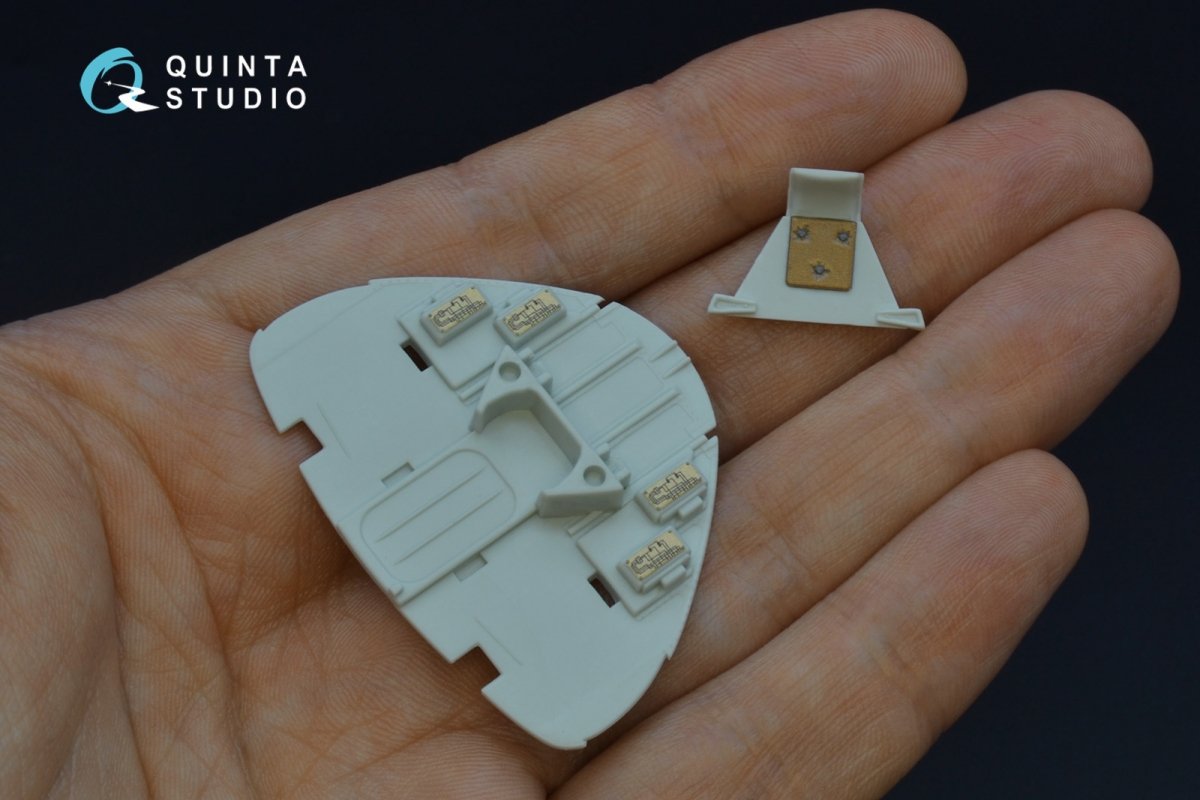 Intérieur imprimé en 3D et coloré sur papier décalcomanie (Revell) Quinta Studio QD32069 Me 262A, échelle 1/32 – image 3