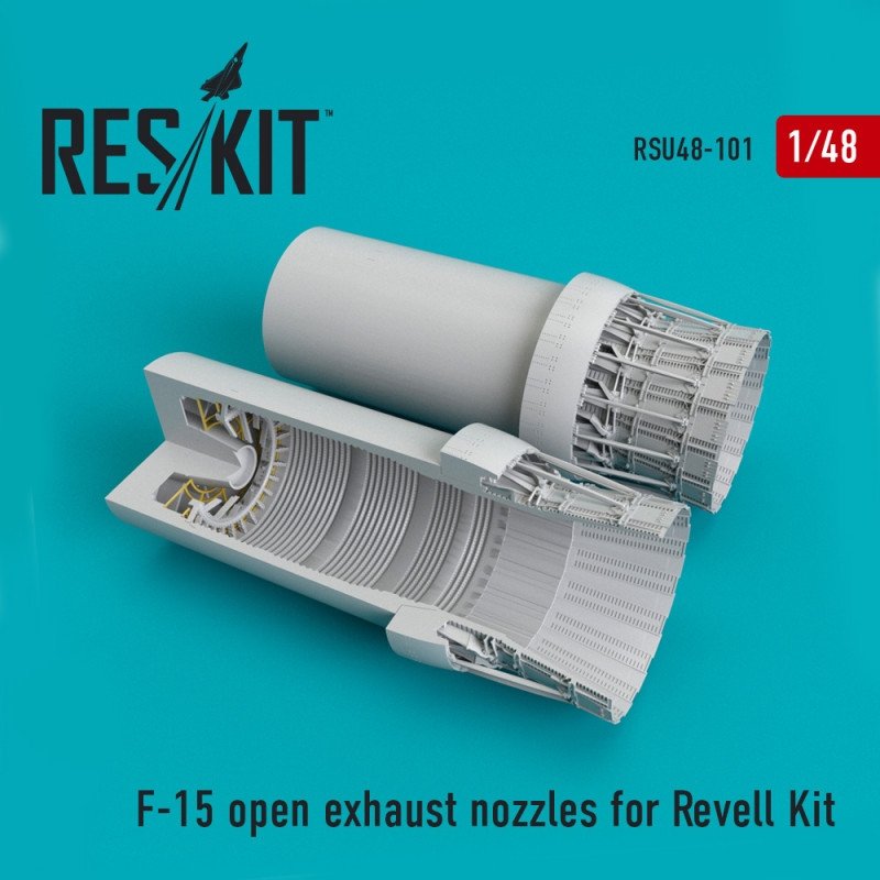 RESKIT RSU48-0101 Buses d'échappement ouvertes pour maquette Revell 1/48 du F-15