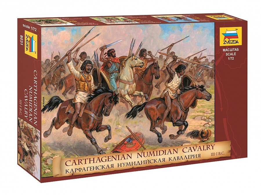 Zvezda 8031 ​​Cavalerie numide carthaginoise 1/72
