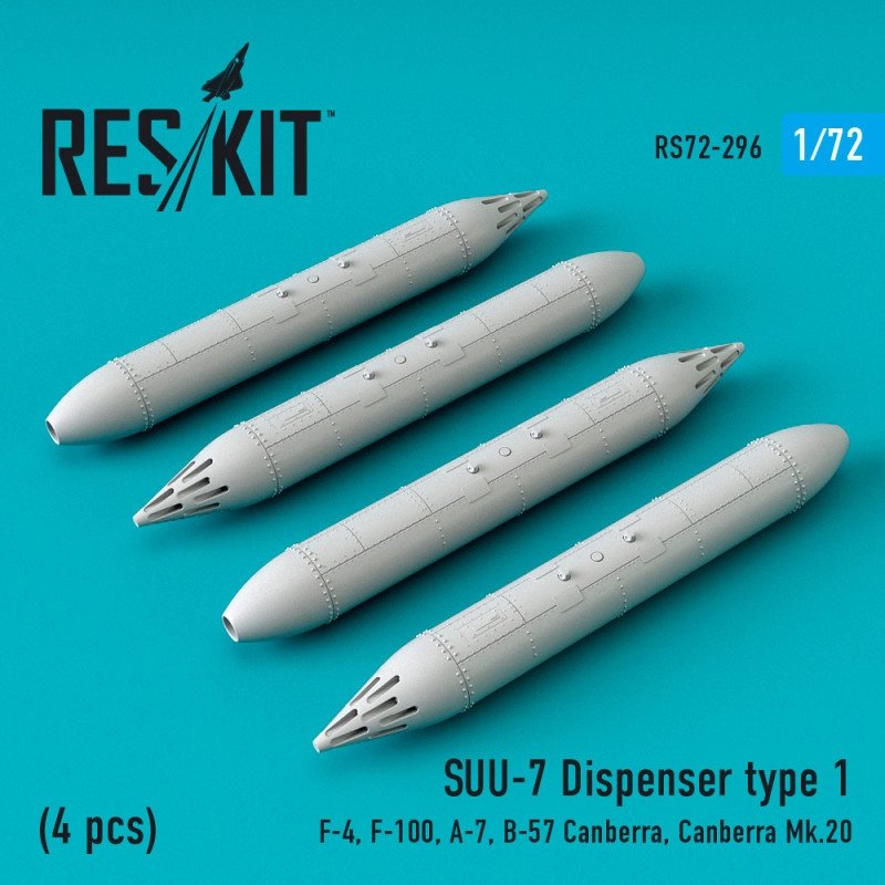 RESKIT RS72-0296 SUU-7 Distributeur type 1 (4 pièces) 1/72