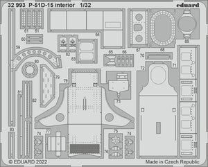 Intérieur du P-51D-15 Eduard 32993 REVELL 1/32