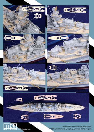 MK1 Design MD-35009 Pont en bois Prinz Eugen TRU 1/350 – image 4