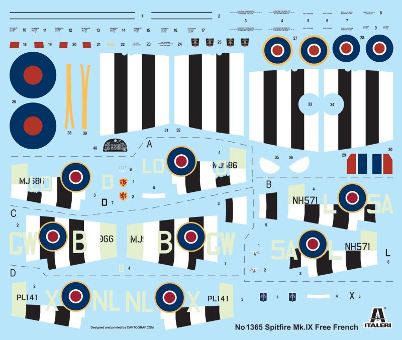 Italeri 1365 SPITFIRE Mk.IX France libre (1/72) – image 2