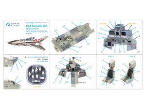 Quinta Studio QD+48262 Tornado IDS Intérieur italien imprimé en 3D et coloré sur papier décalcomanie (Revell) (avec pièces en résine imprimées en 3D) 1/48 – image 2