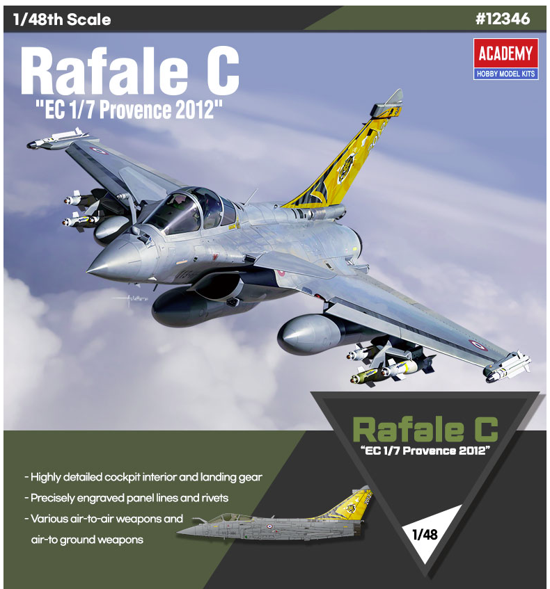 Academy 12346 Rafale C « EC 1/7 Provence 2012 » 1/48 – Bild 2
