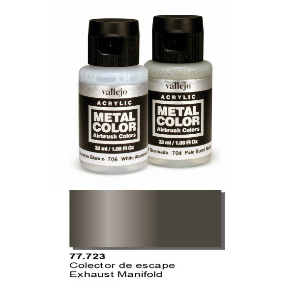 Vallejo 77723 Couleur Métal - Échappement Mainflod 32ml