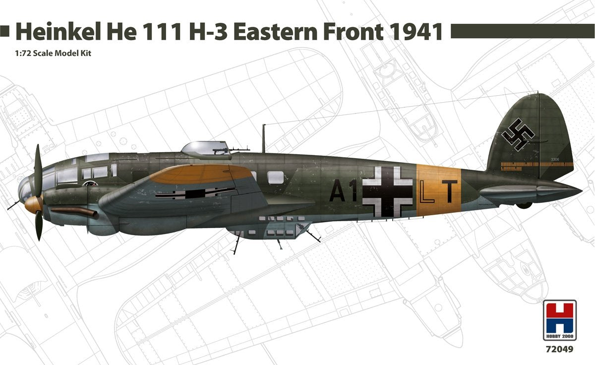 Hobby 2000 72049 Heinkel He-111H-3 Front de l&amp;#39;Est 1941 1/72