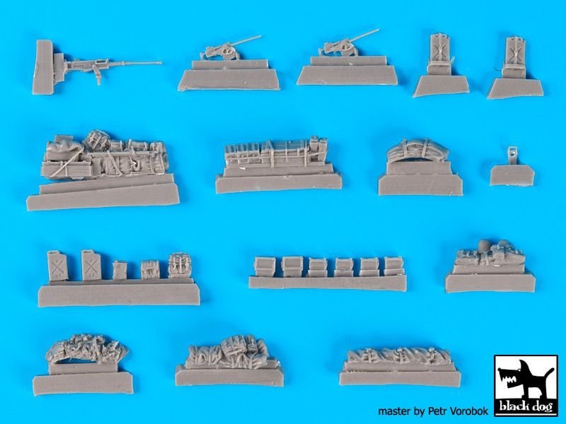 Ensemble d&amp;#39;accessoires pour voiture de reconnaissance Black Dog T72074 M3 Scout, compatible avec Italeri au 1/72  – imagen 6