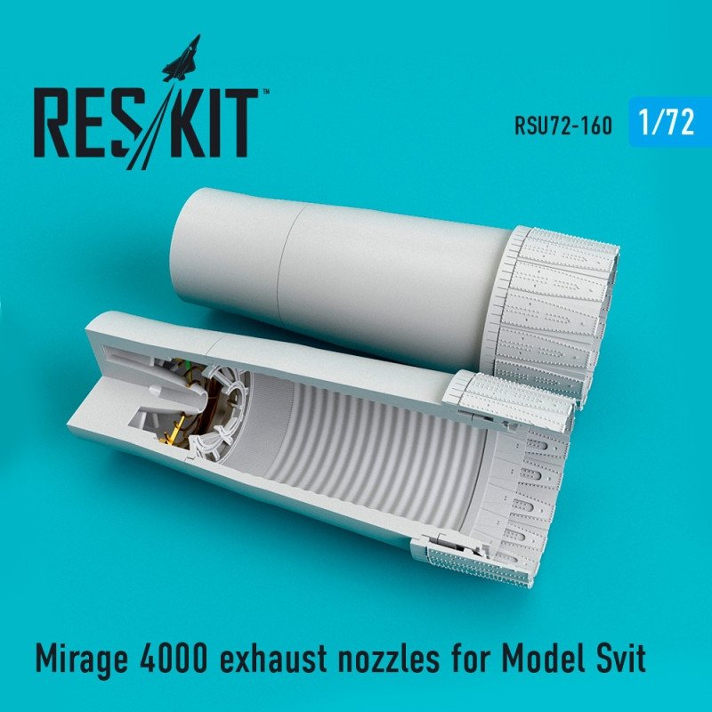 RESKIT RSU72-0160 Buses d'échappement Mirage 4000 pour Modelsvit 1/72