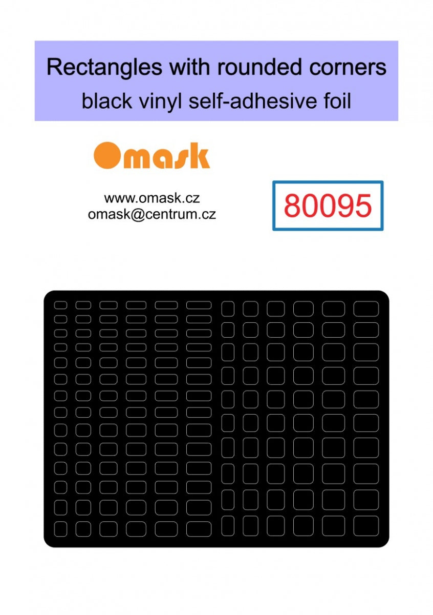 Ensemble universel Omask X8001 1 - feuille de vinyle noir (80092, 80093, 80094, 80095, 80096) – immagine 5