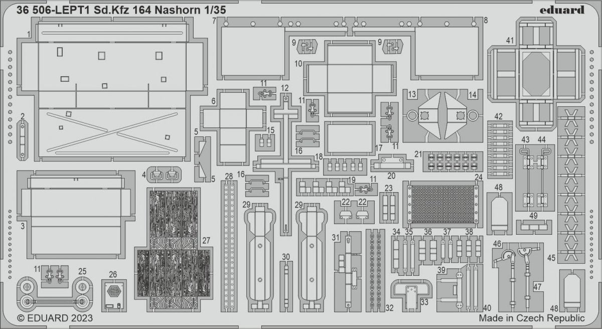 Édouard 36506 Sd. Kfz. 164 Nashorn MODÈLE BORDURE 1/35