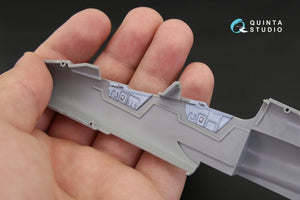 Intérieur imprimé en 3D et coloré sur papier décalcomanie Quinta Studio QD48115 Mirage 2000B (pour kit Kinetic) 1/48 – Bild 3