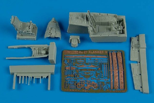Ensemble cockpit Aires 7249 Su-27 Flanker B 1/72 HASEGAWA