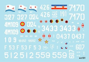 Star Decals 48-B1001 Chars T-55A 1. Guerre froide. Armée soviétique (infanterie de terre et de marine), Pologne, Hongrie, Tchécoslovaquie, Allemagne (RDA), Roumanie et Yougoslavie 1/48 – immagine 3