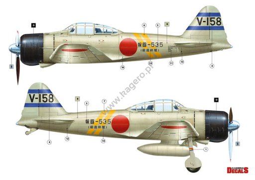 Kagero KD48005 Mitsubishi A6M2 Model 21 1/48 – zdjęcie 3
