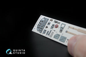 Intérieur imprimé en 3D et coloré sur papier décalcomanie Quinta Studio QD48020 IL-2 (pour maquette Tamiya) 1/48 – image 5