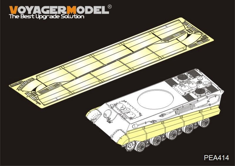 Maquette Voyager PEA414 Schürzen du char allemand King Tiger de la Seconde Guerre mondiale (pour HOBBYBOSS 84530) 1/35 
