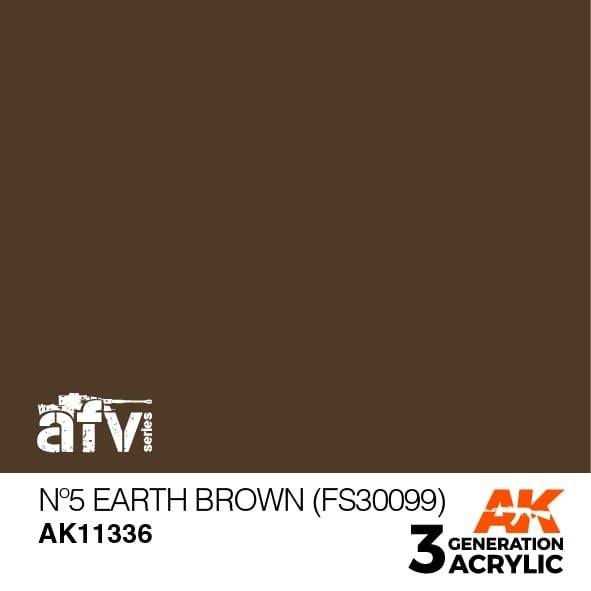 AK Interactive AK11336 N°5 Brun Terre (FS30099) 17 ml