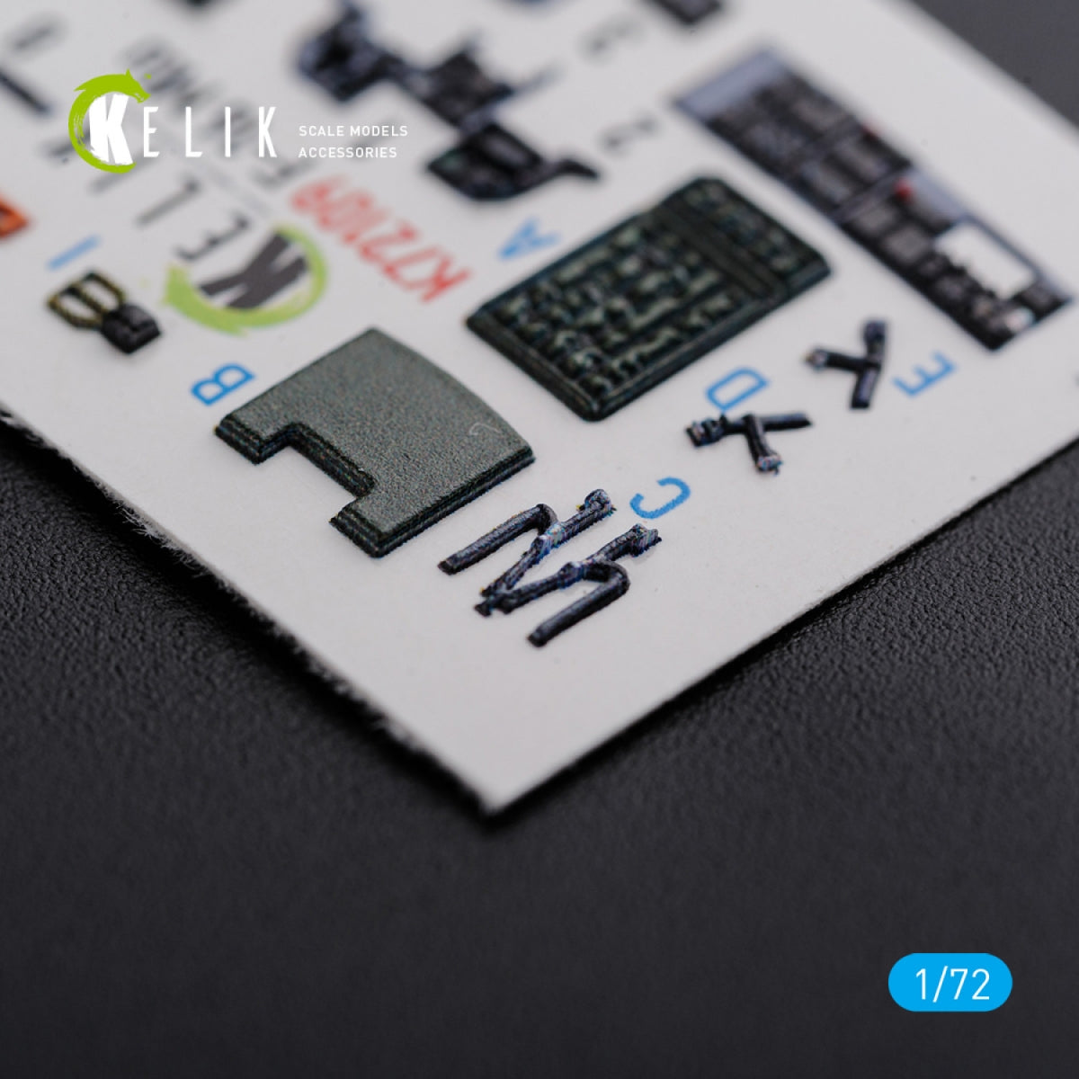 Décalcomanies 3D intérieures KELIK K72109 pour maquette Revell au 1/72 du F-16 MLU – image 5