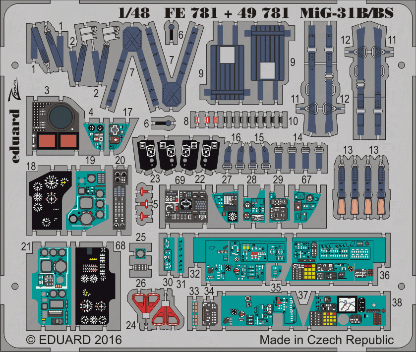 Eduard 49781 MiG-31B/BS 1/48 AMK