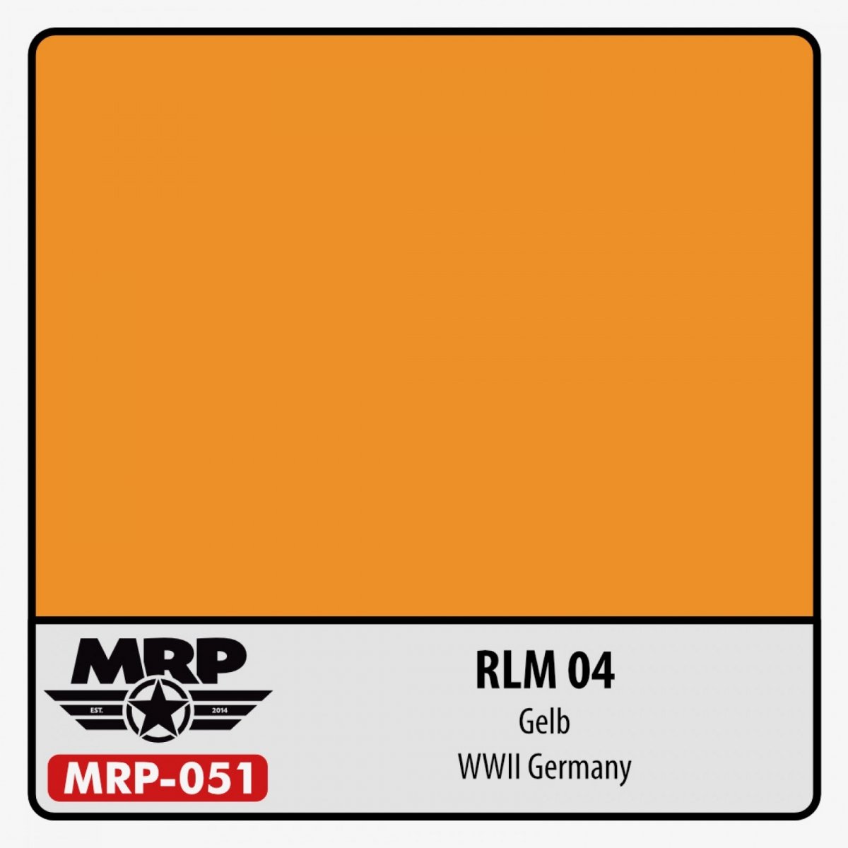 Peinture MR. Paint MRP-051 RLM 04 Jaune Seconde Guerre mondiale Allemande 30 ml