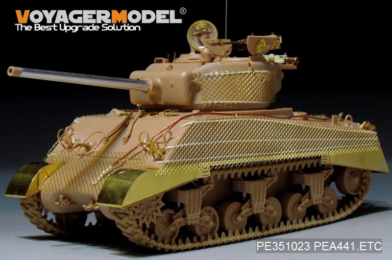 Maquette Voyager PEA441 WWII US Sherman M4A3 Sommerville Matting (GP) 1/35 – image 5