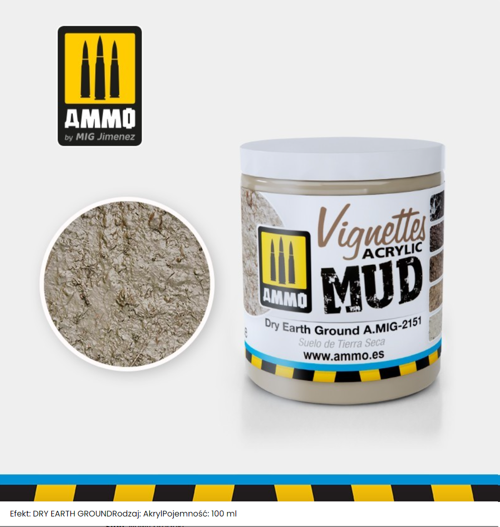 Munitions pour Mig 2151 TEXTURE : TERRE SÈCHE BROCHÉE 100 mL