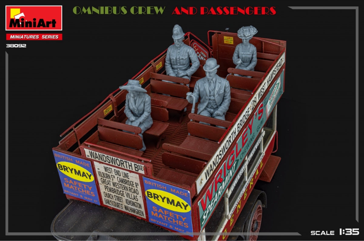 MiniArt 38092 ÉQUIPAGE ET PASSAGERS DE L&amp;#39;OMNIBUS 1/35  – imagen 3