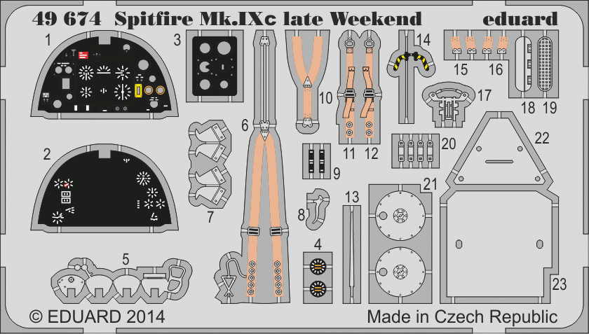 Eduard 49674 Spitfire MK. IXc fin de semaine 1/48 EDUARD