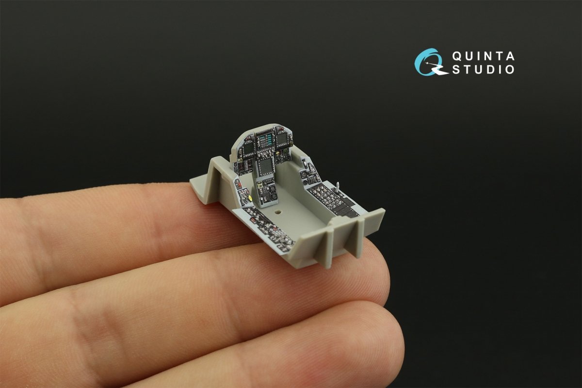 Intérieur imprimé en 3D et coloré sur papier décalcomanie Quinta Studio QD48280 F/A-18C (version tardive) (HobbyBoss) 1/48 – image 6