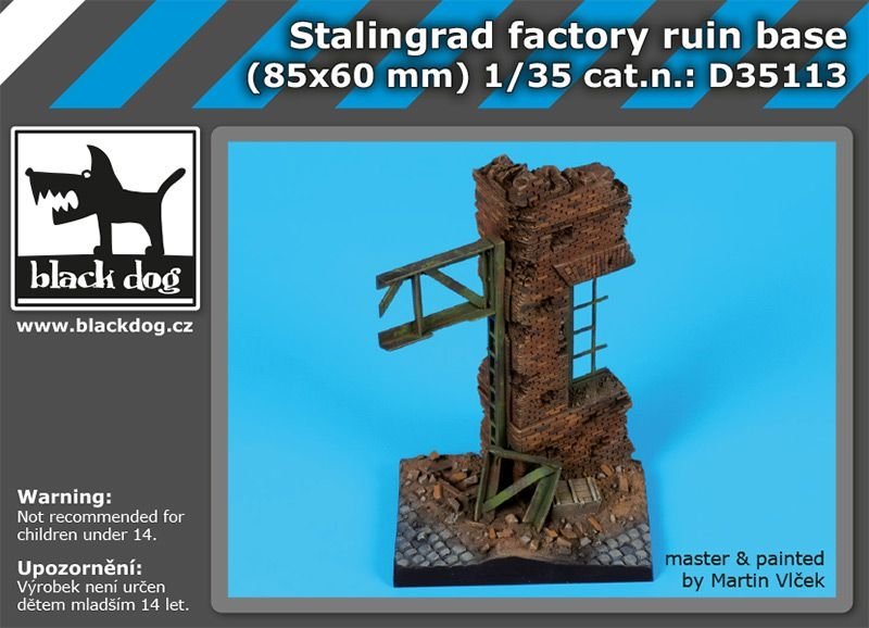 Black Dog D35113 Socle de ruines d&amp;#39;usine de Stalingrad 1/35