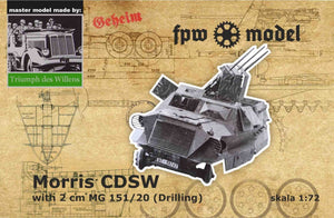 Maquette FPW TDW010 Triumph des Willens - Morris CDSW avec forage MG151/20 1/72