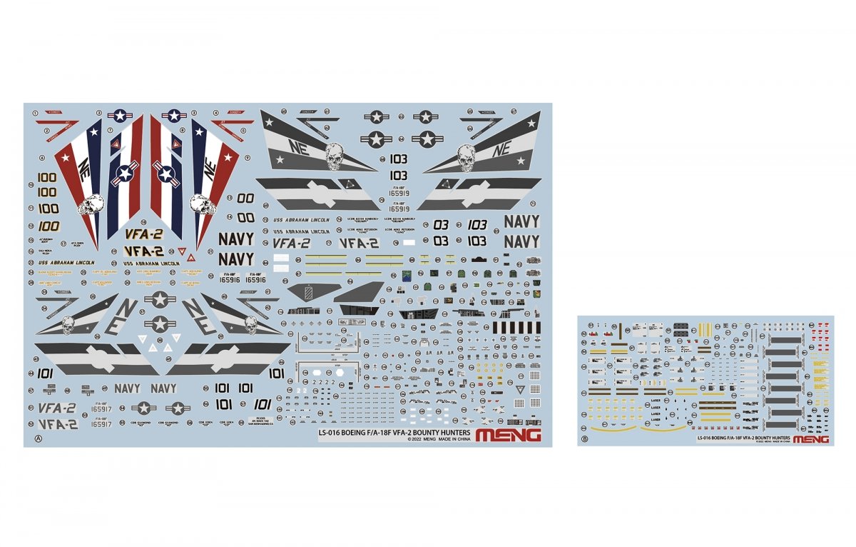 Meng LS-016 BOEING F/A-18F SUPER HORNET CHASSEURS DE BONUS 1/48 – image 15