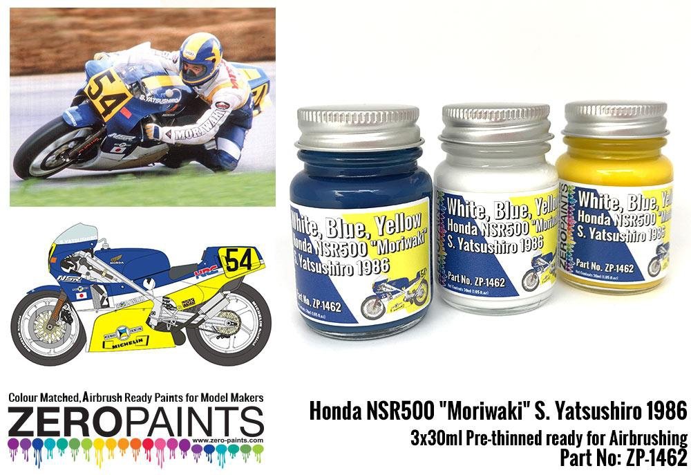 Zero Paints ZP-1462 Honda NSR500 &amp;quot;Morivaki&amp;quot; S. Yatsushiro 1986 Paints 3x30ml