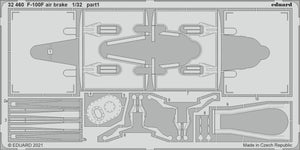 Aérofrein Eduard 32460 pour F-100F (Trumpeter, échelle 1/32) – image 2
