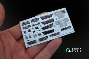 Intérieur imprimé en 3D et coloré sur papier décalcomanie pour F/A-18F tardif / EA-18G (fourni par Quinta Studio QD48051, pour maquette Hasegawa) au 1/48  – immagine 3