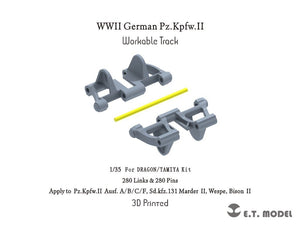 ET Model P35-052 Chenilles fonctionnelles pour char allemand Pz.Kpfw.II de la Seconde Guerre mondiale (impression 3D) à l&amp;#39;échelle 1/35