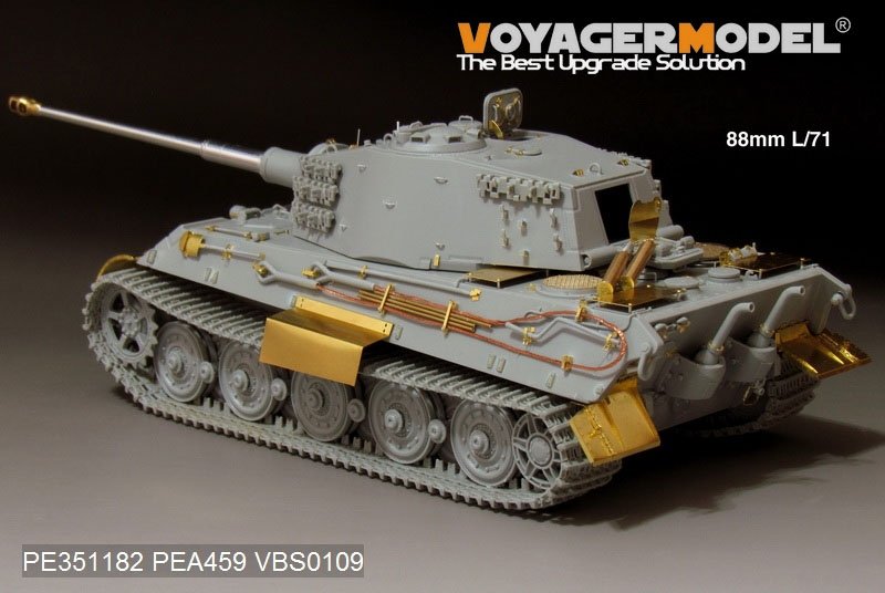 Maquette Voyager PE351182 Char King Tiger allemand de la Seconde Guerre mondiale (tourelle Hensehel) (pour kit DRAGON/ZVEZDA) 1/35 – Bild 16